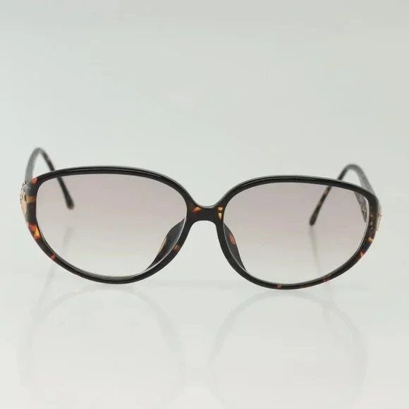 Christian Dior Sunglasses Plastic 2 Set Black Brown Auth BA5045